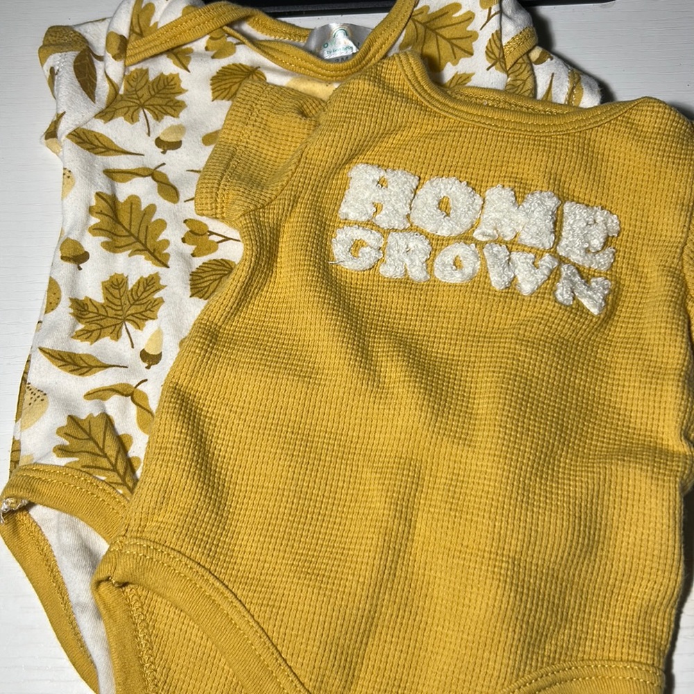Baby fall onesies 0-3M
